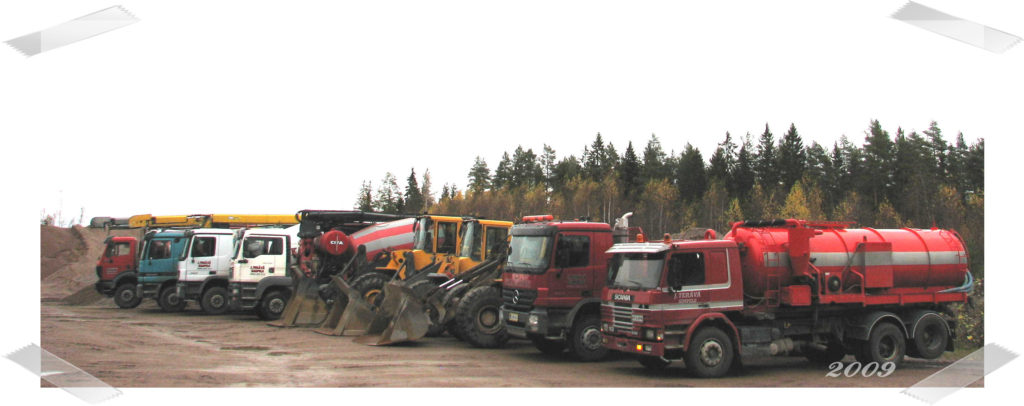 Karjalan Betonin kalusto vuonna 2009